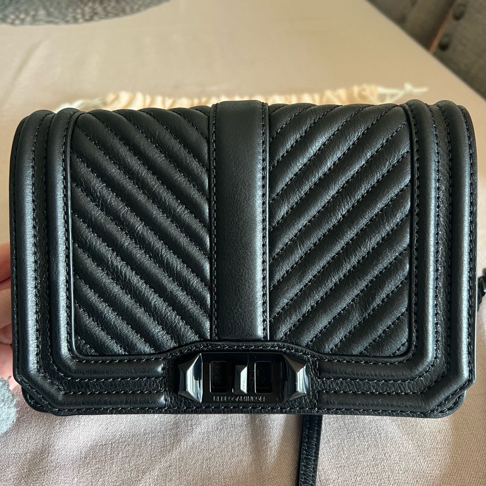 Rebecca Minkoff Love Chevron Quilt Small Leather Crossbody